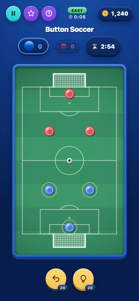 Button Soccer - Easy
