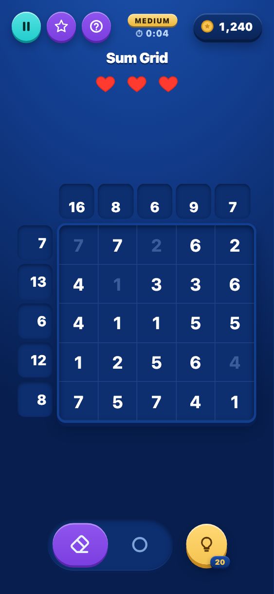 Sum Grid - Medium