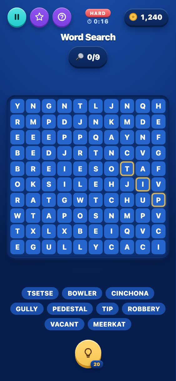 Word Search - Hard